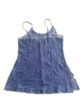 Victoria’s Secret Vintage Stretch Lace Purple body hugging nightie dress‎ size M